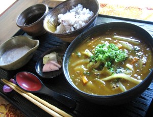 とろろカレーうどん御膳